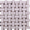 SKY-M058 Sharped Light Grey Woven Pattern Pastoralism Mosaic Tile